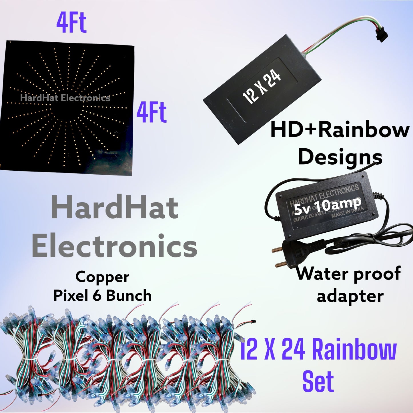 12 X 24 Rainbow set (4ft X 4ft)