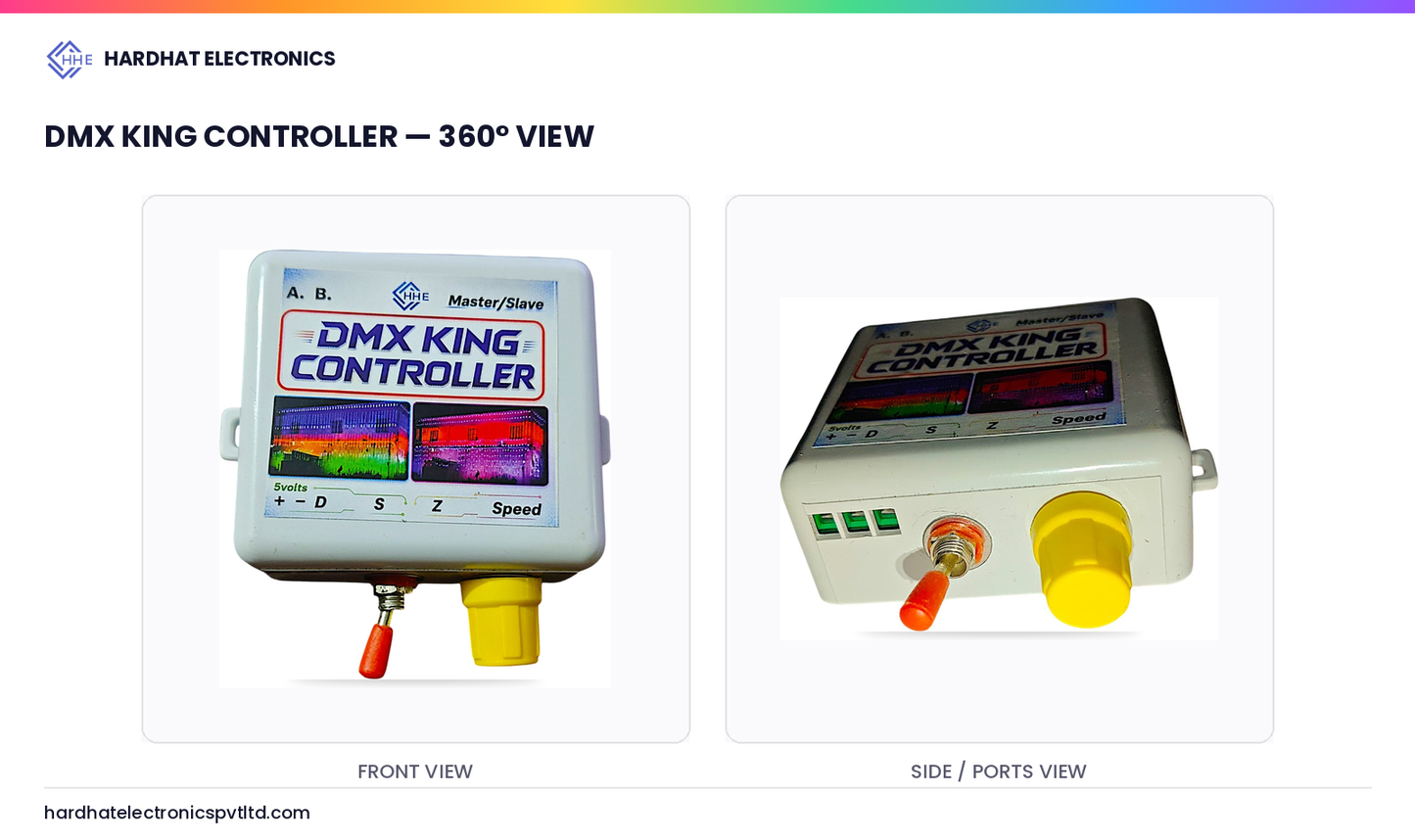 DKC (DMX King Controller) 2000 एलईडी एक कन्ट्रोलर मे + Syncronise