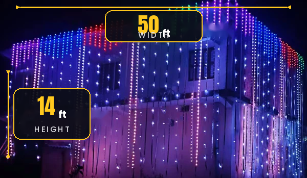 Height (ऊंचाई) 14ft X width (चौड़ाई) 10ft/15ft/20ft/25ft/30ft/35ft/40ft/45ft