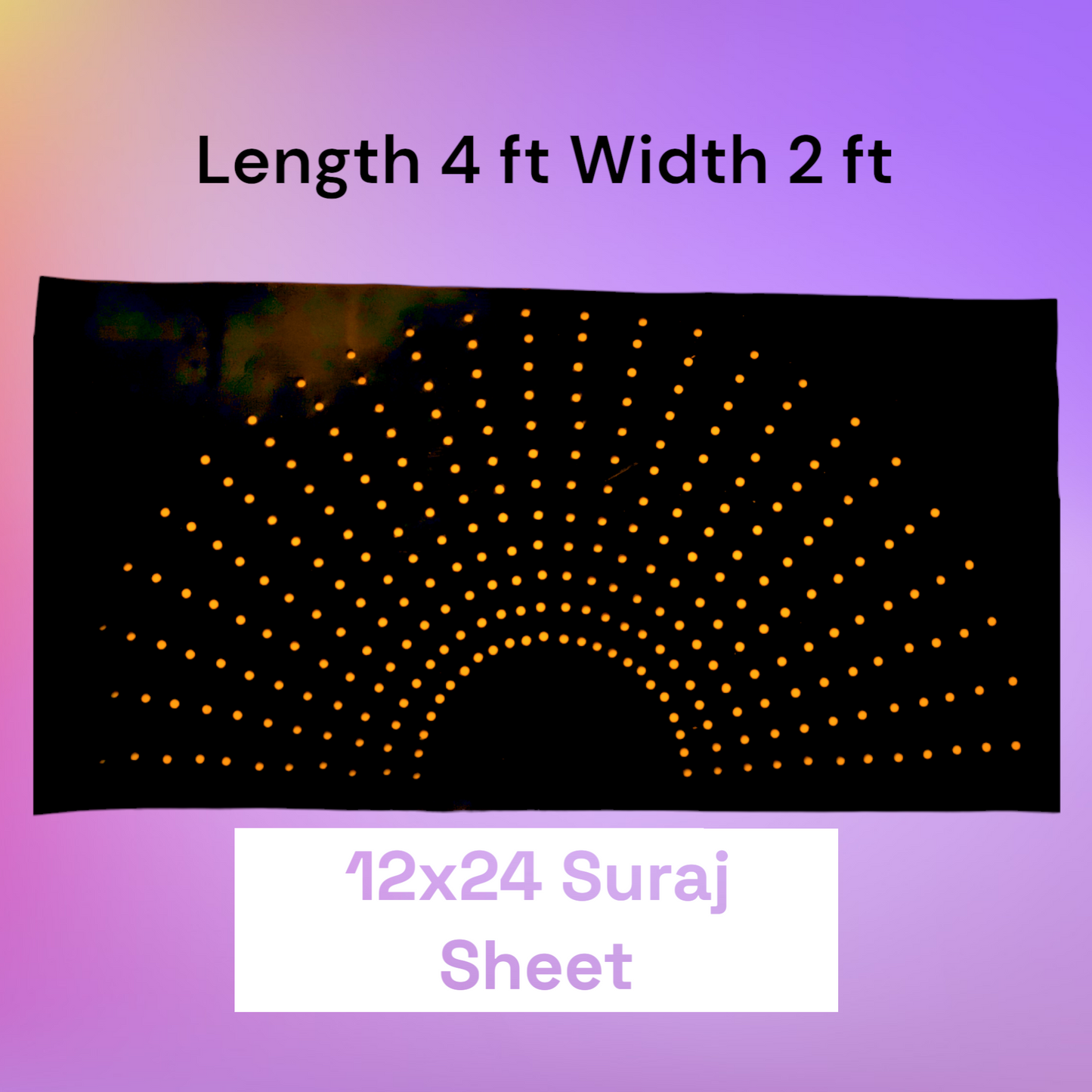 12 x 24 सूर्य 2 फीट x 4 फीट