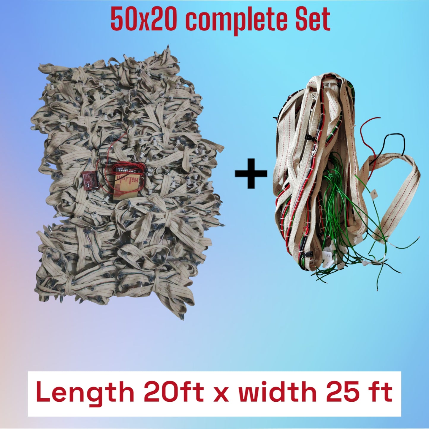 50 x 20 Complete set Parallel ( Decoration setup )