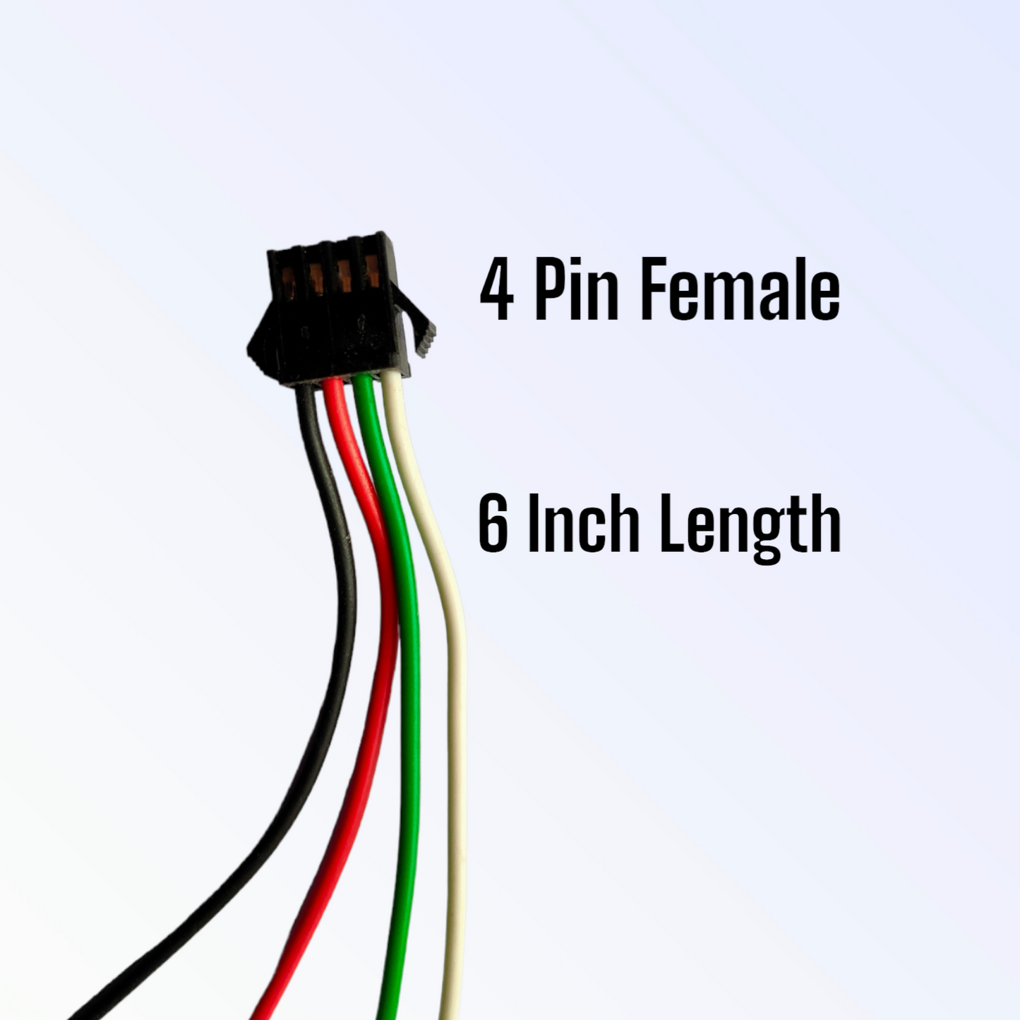 4 पिन पुरुष-महिला कनेक्टर