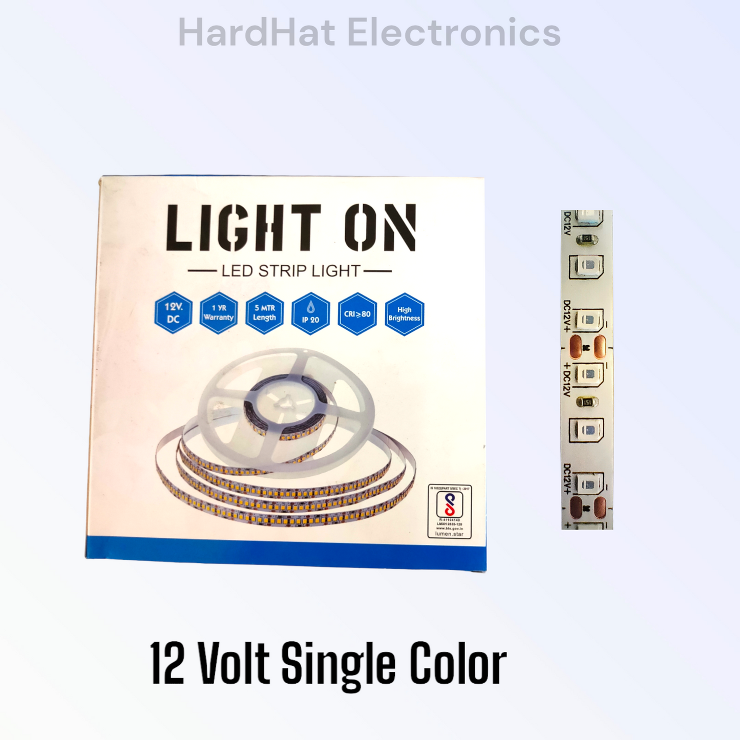 Single Color Ip63 12voltLed 120 led per meter