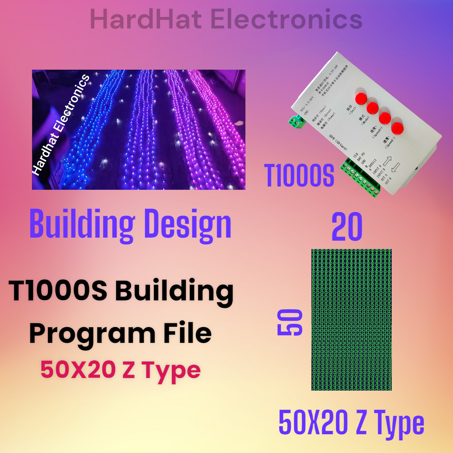 T1000S के लिए 50 X 20 Z प्रकार