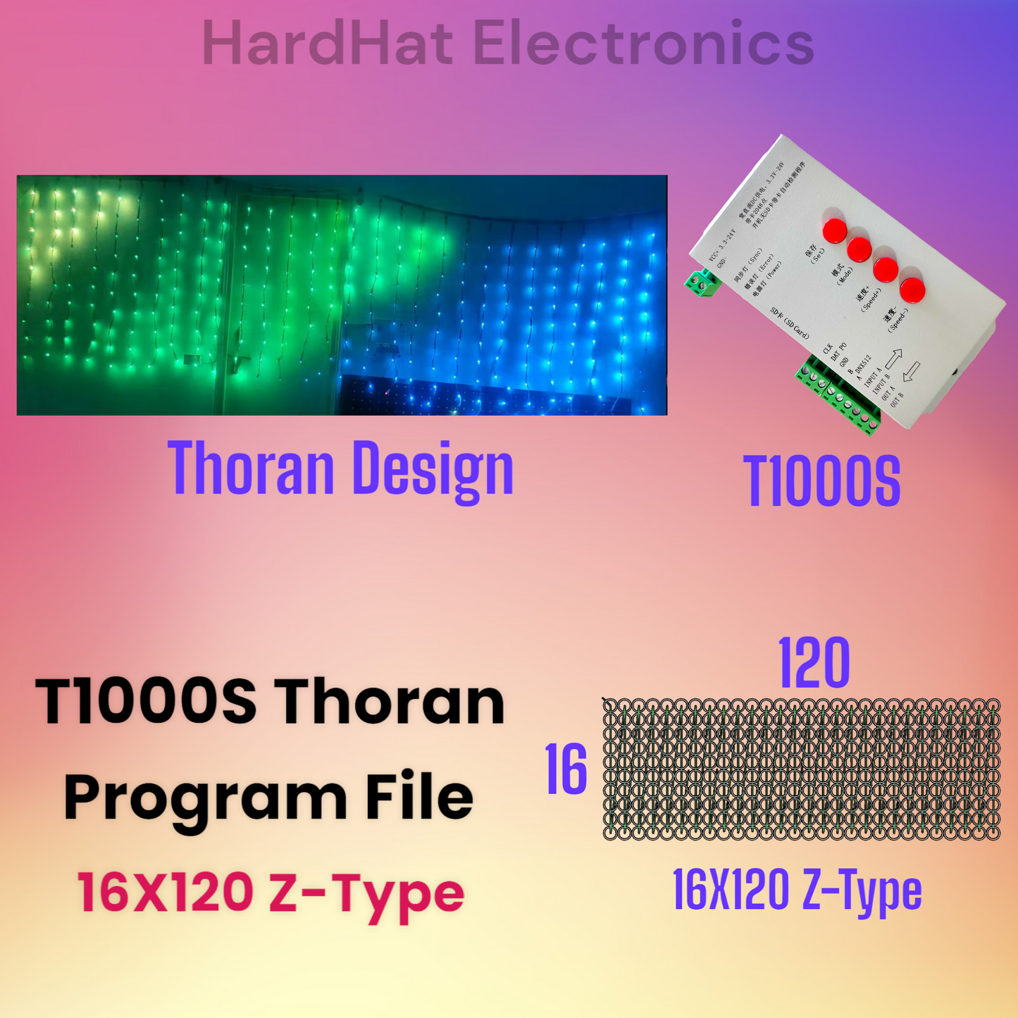 T1000S नियंत्रक के लिए 16 X 120 Z प्रकार