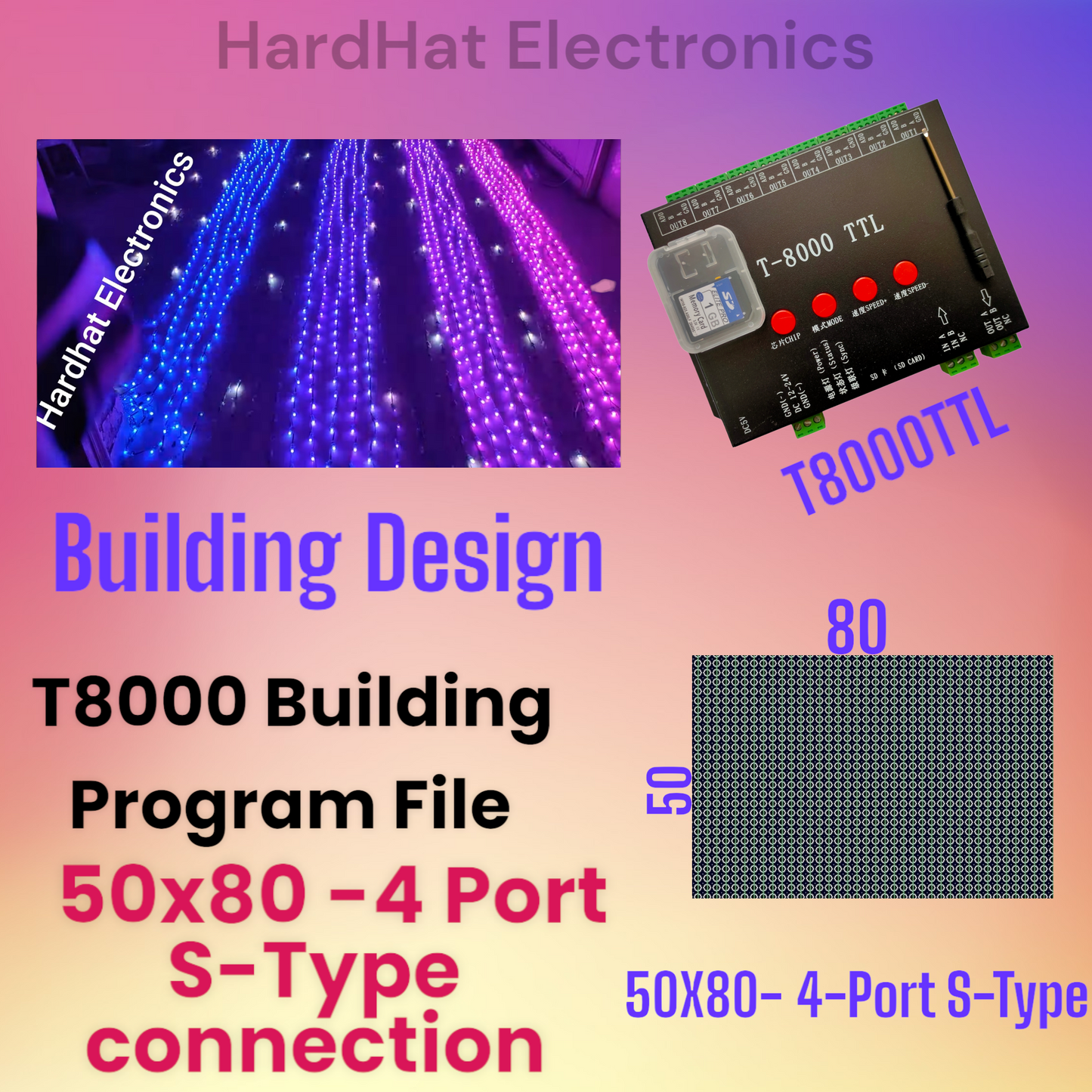 50 एक्स 80 एस टाइप टी8000