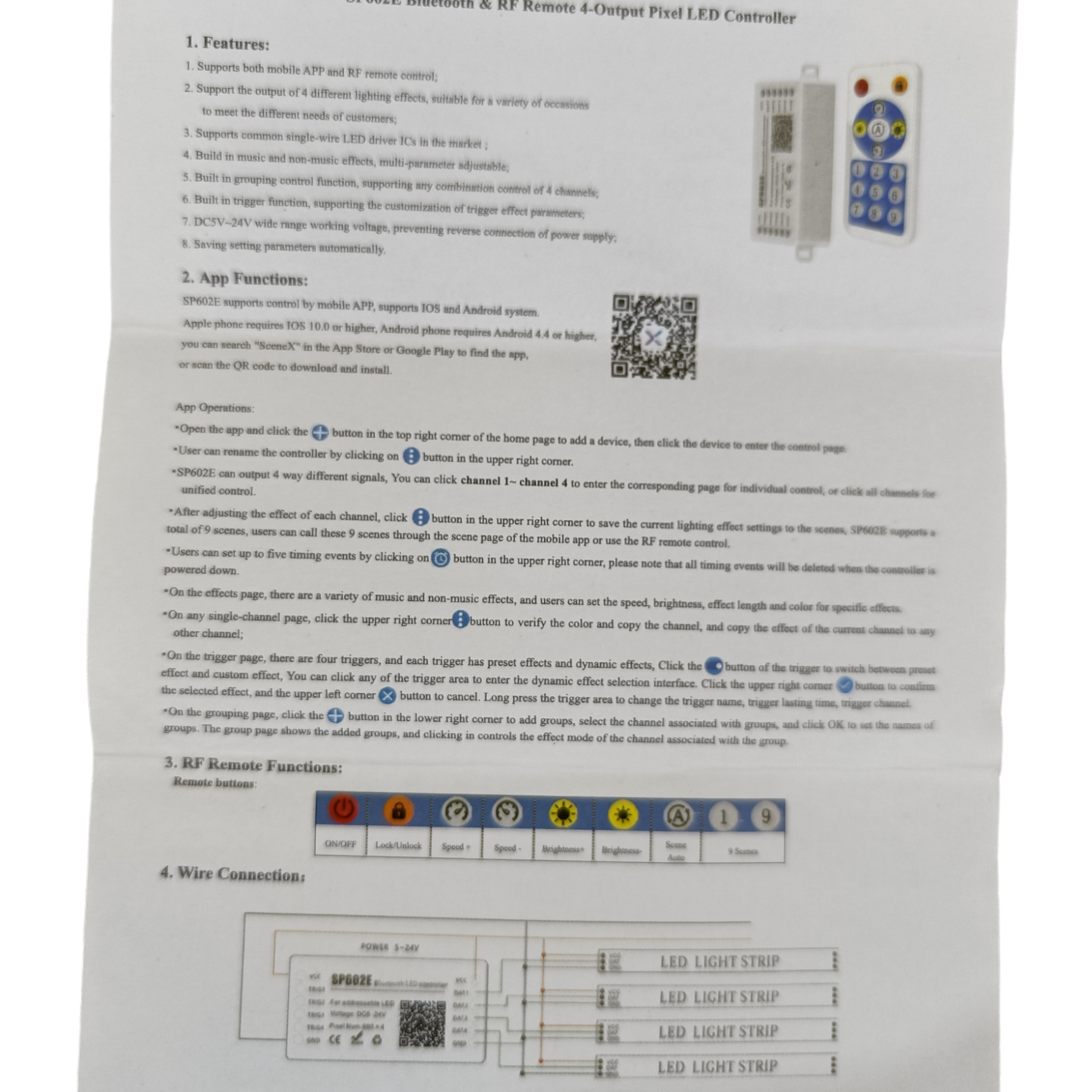 SP602E Bluetooth LED Controller