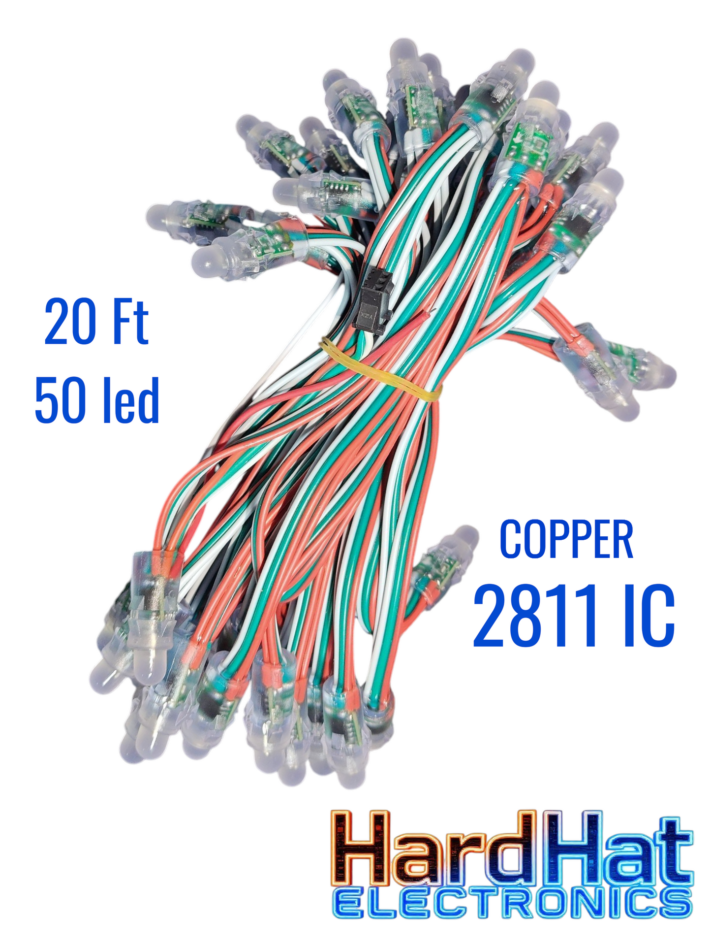 2811 Pixel led 20ft (Pure copper)