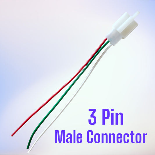 3 pin Male connector Heavy