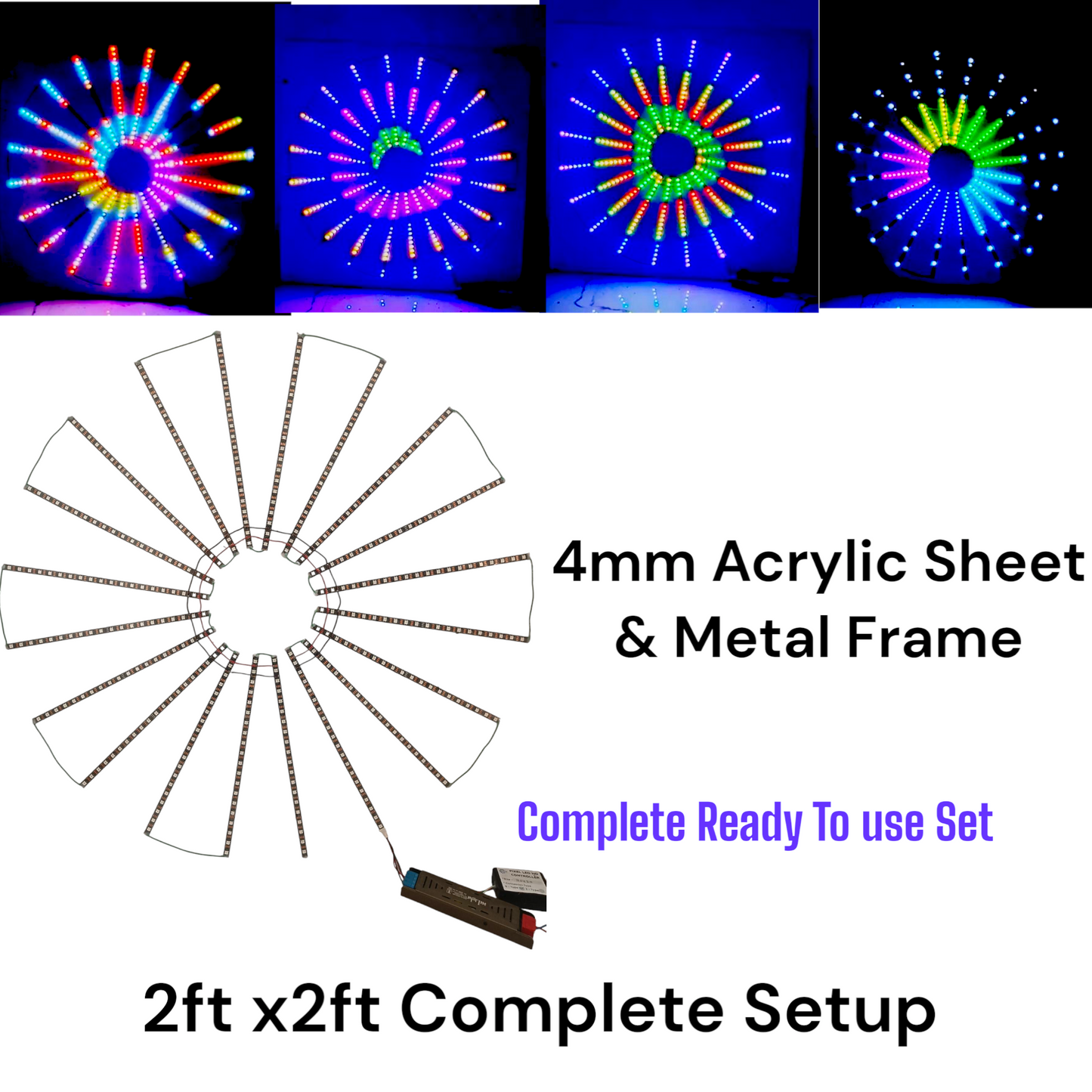 2feet x 2feet Rainbow Chakri Complete Ready Set