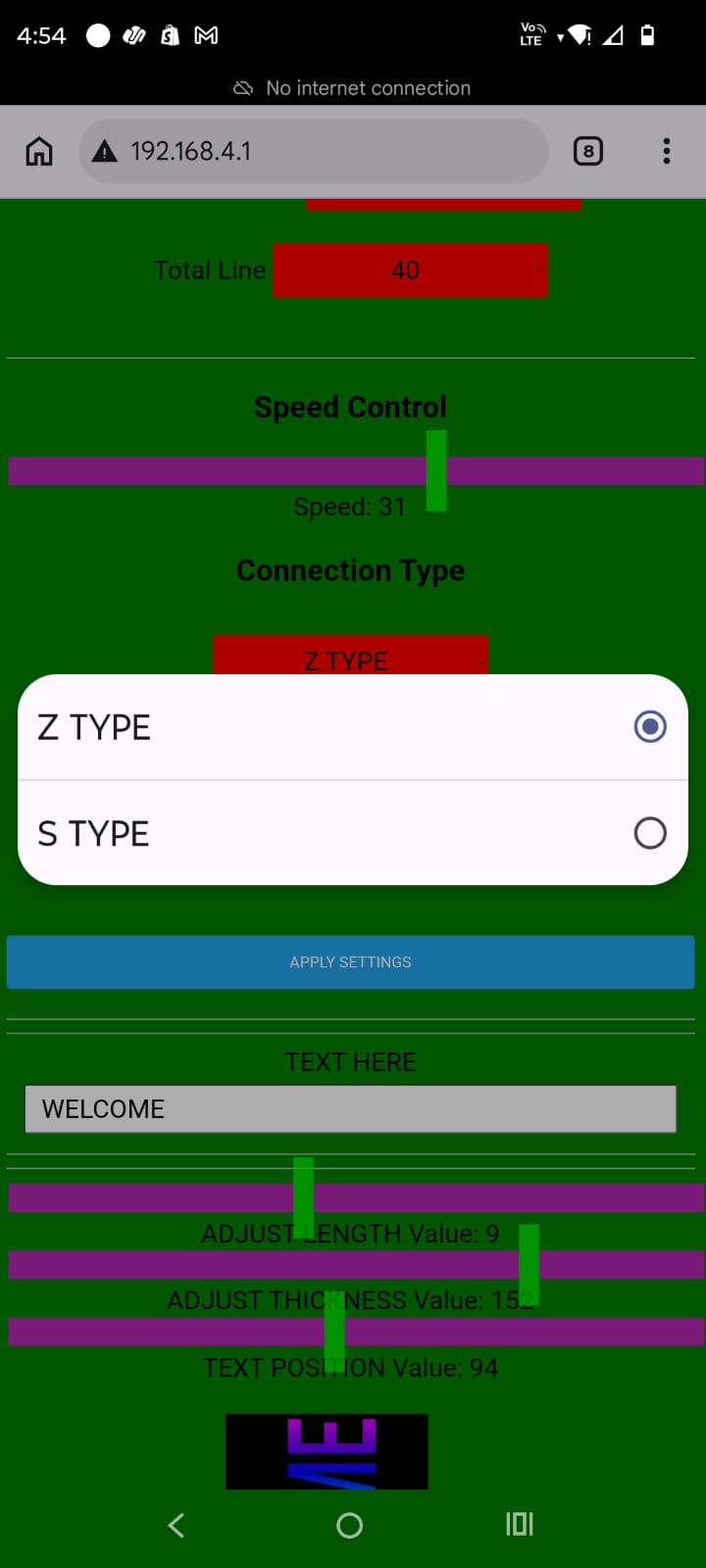 SZ-2000 Wifi Multilanguage वाईफाई कन्ट्रोलर मेमोरी कार्ड के साथ