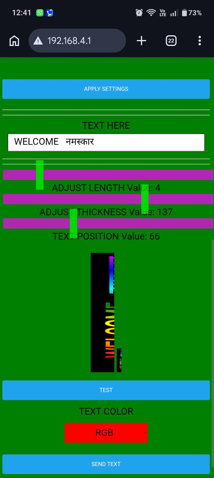 Magic 16 (Multilanguage + HD Designs) एक लाइन मे 16 एलईडी 120 लाइन तक वाईफाई multilanguge