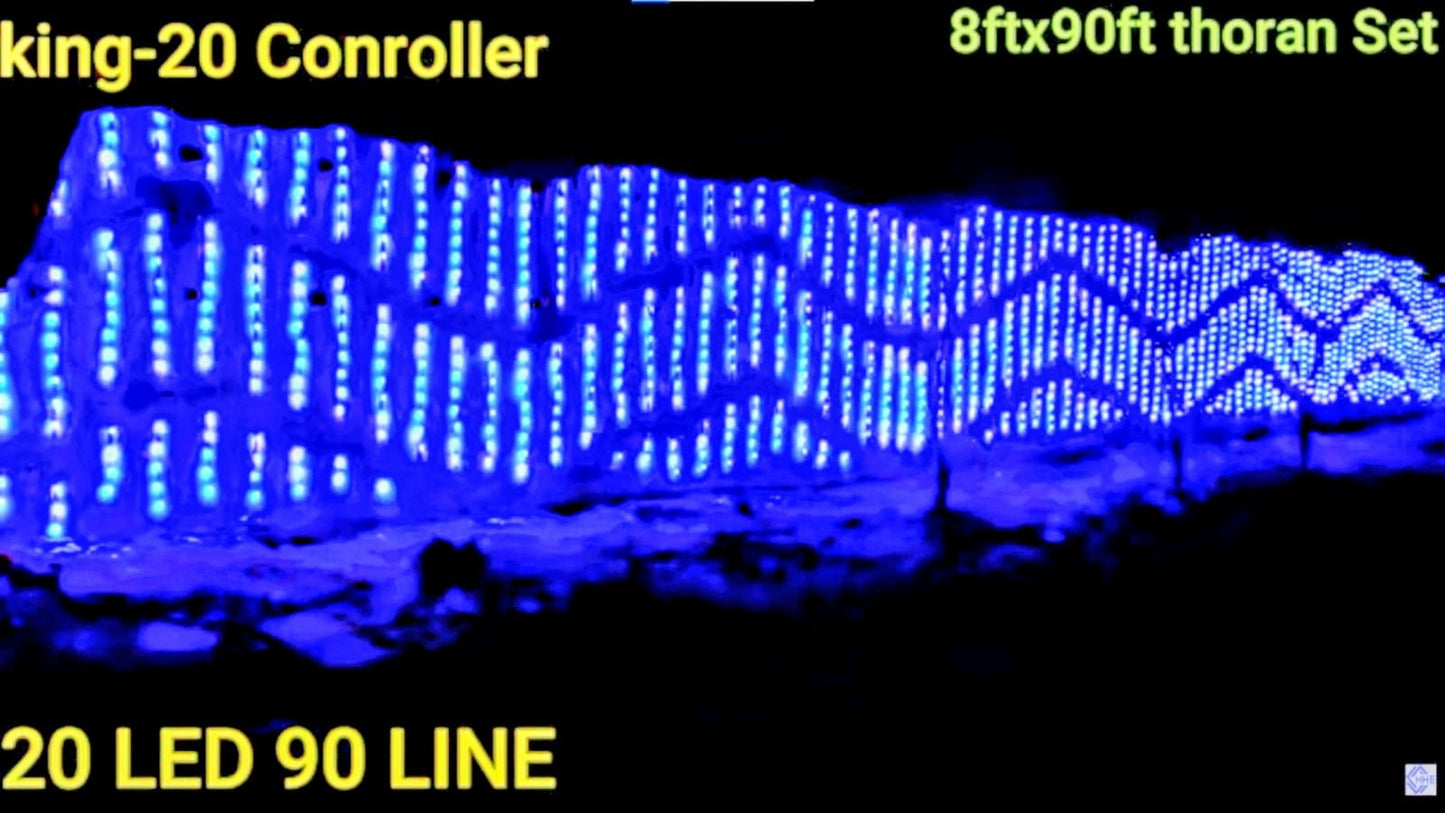 लटकन सेट ऊंचाई 8 फिट चौड़ाई 100 फिट तक (set  8ft X 20ft/30ft/40ft/50ft/60ft/70ft/80ft/90ft/100ft)