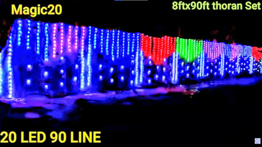 लटकन सेट ऊंचाई 8 फिट चौड़ाई 100 फिट तक (set  8ft X 20ft/30ft/40ft/50ft/60ft/70ft/80ft/90ft/100ft)