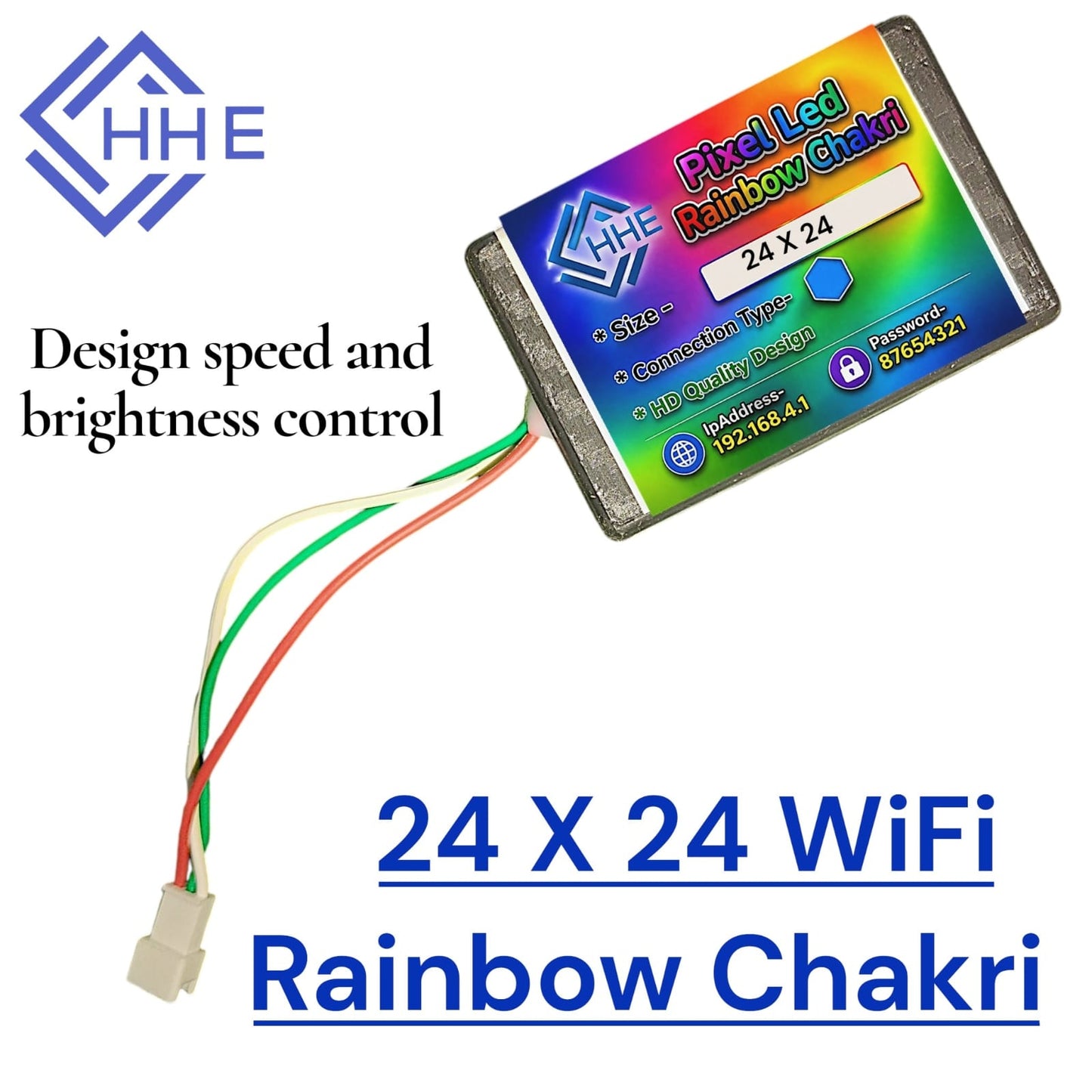 NEOS 24 X 24 Chakri controller rainbow design ( 24 X 24 चकरी के लिए कन्ट्रोलर NEOS)