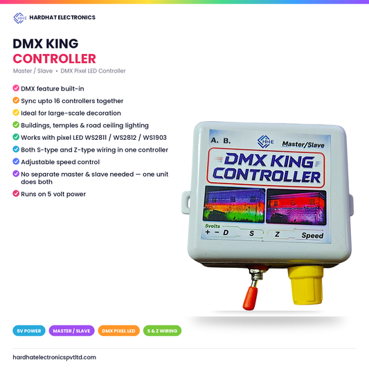 DKC (DMX King Controller) 2000 एलईडी एक कन्ट्रोलर मे + Syncronise