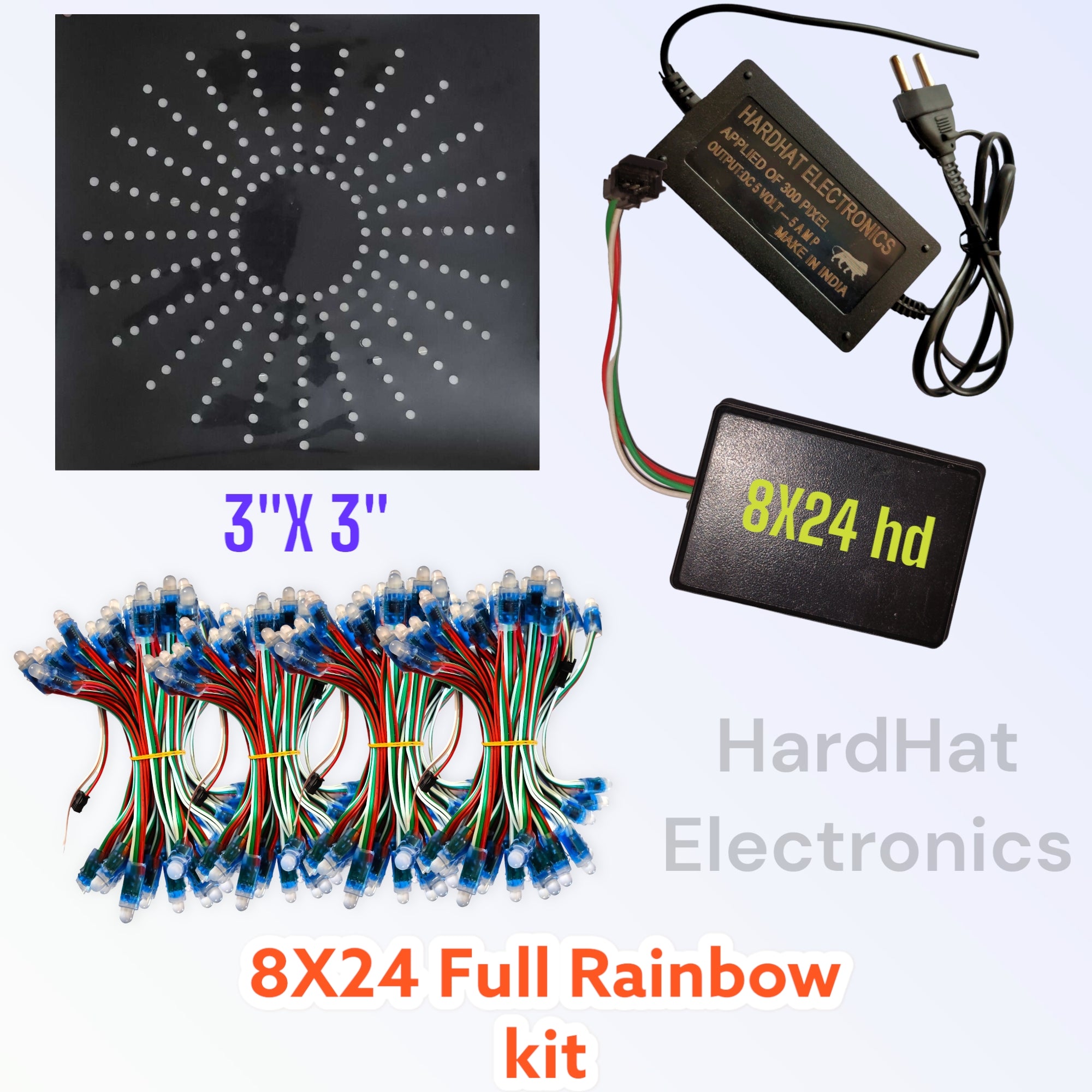 Rainbow Set Module 8 x 24 premium rainbow set (3ft X 3ft) – HardHat Electronics