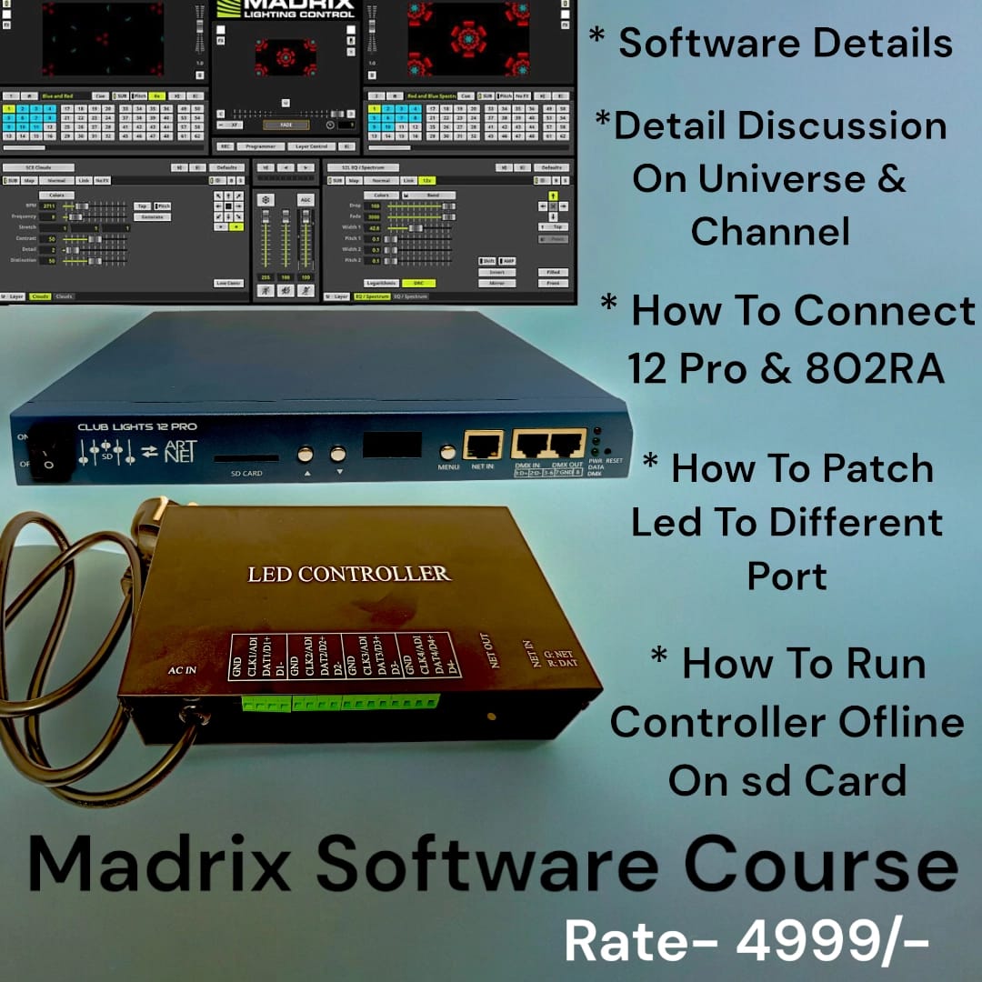 Madrix Software Full Course.