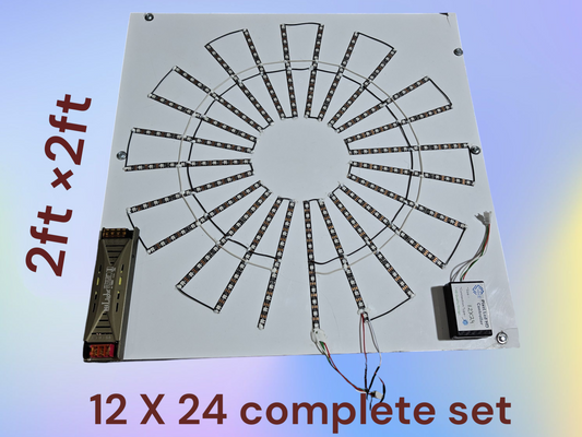 2feet x 2feet Rainbow Chakri Complete Ready Set 12 X 24 (Strip)