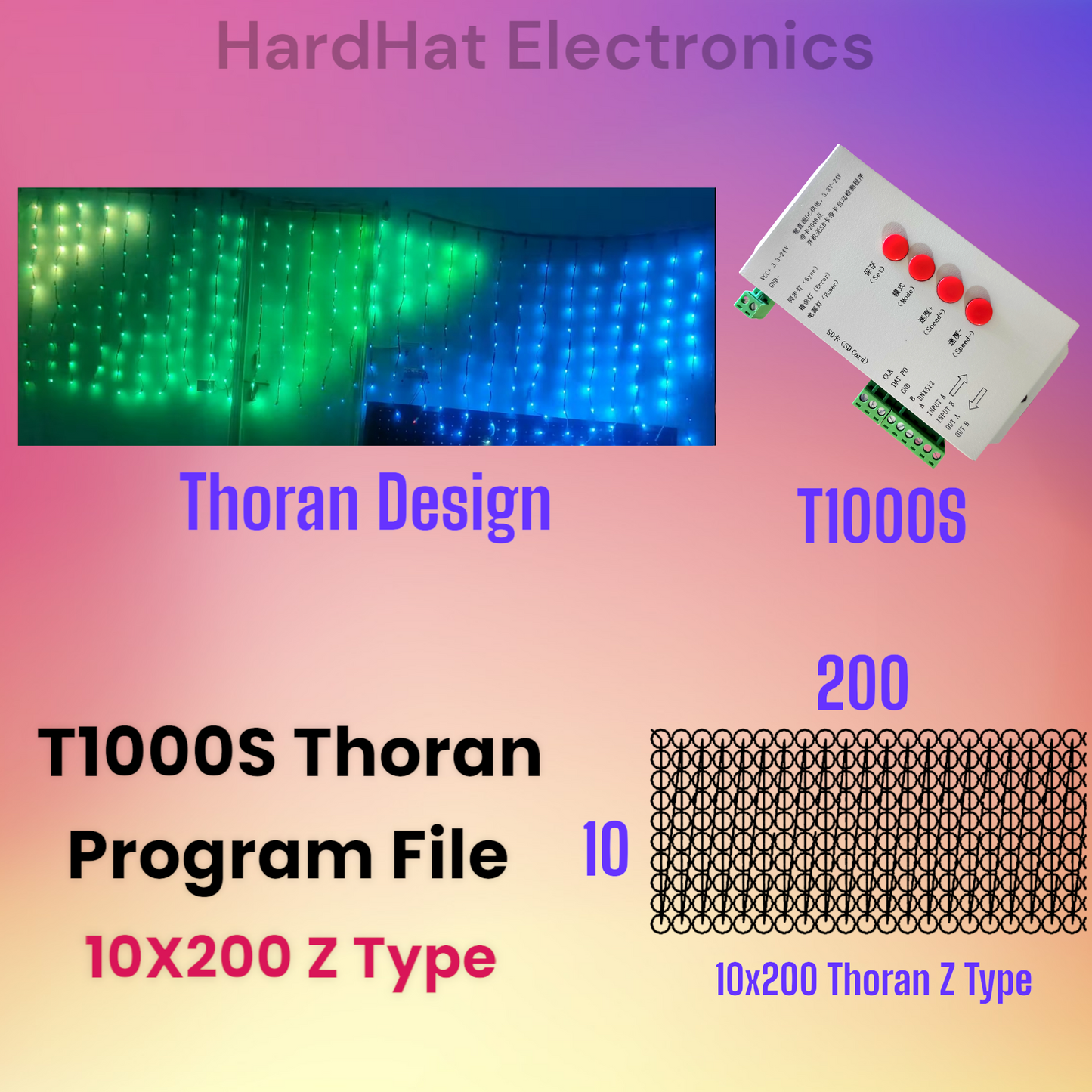 10 X 200 थोरन पोर्ग्राम T1000S