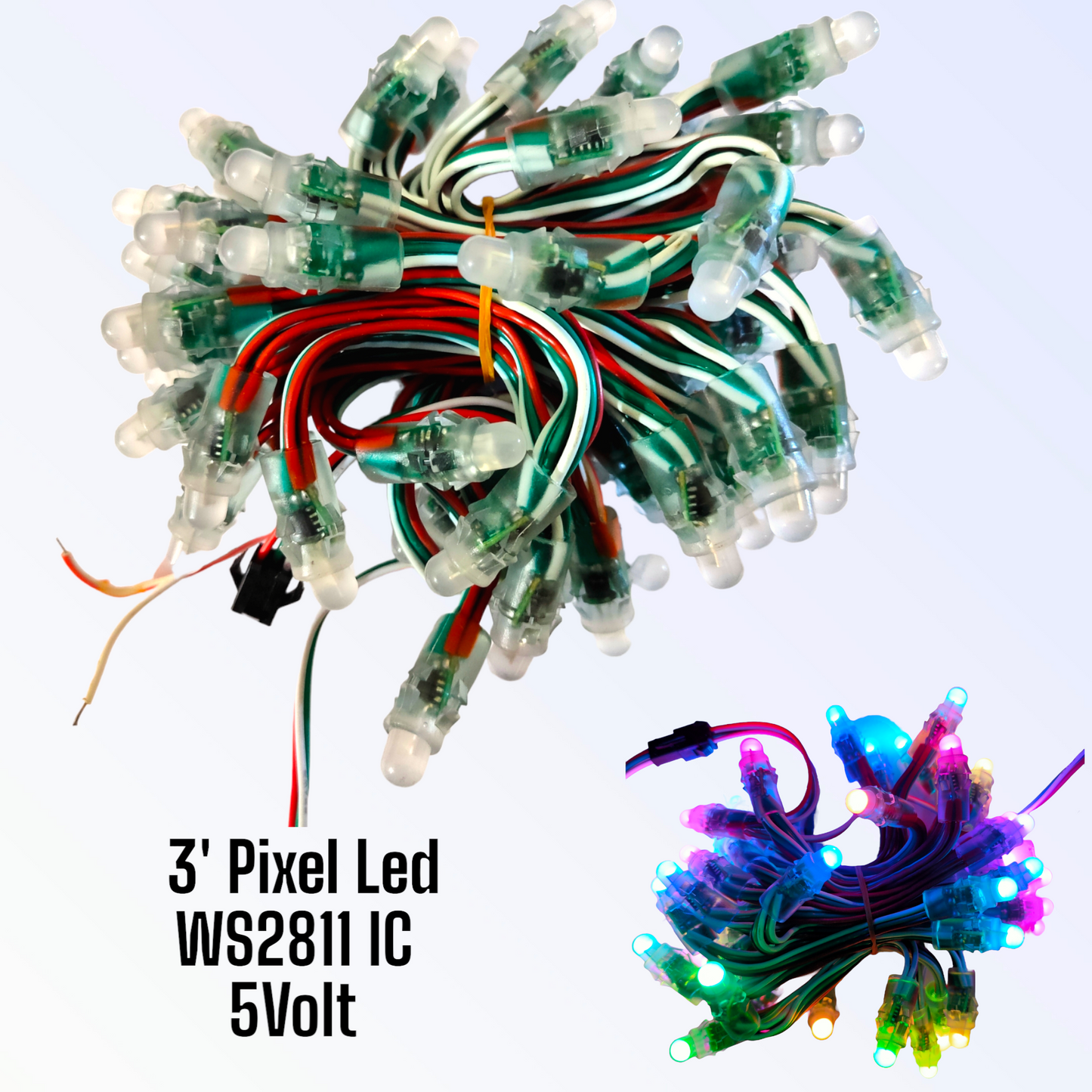 Pixel Led PVC Wire 3'